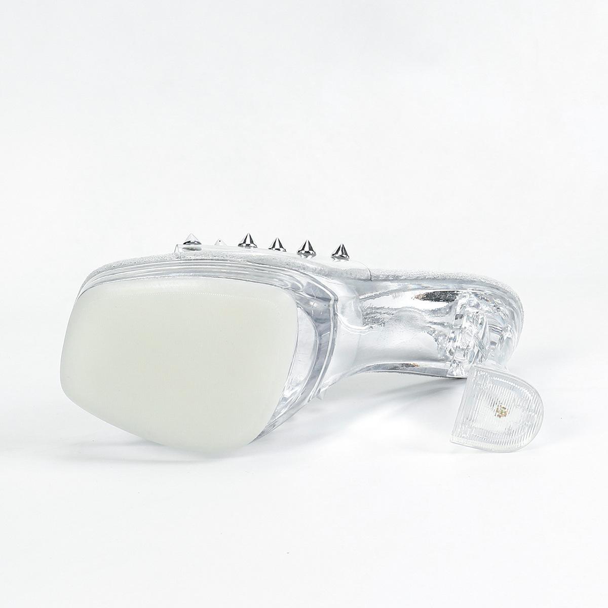 Женские сексуальные босоножки на платформе с шипами — фото 6