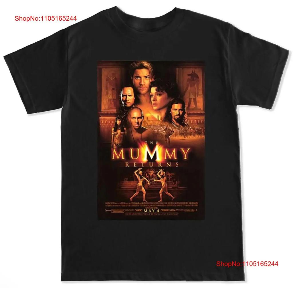 The Mummy Returns Fraser 1990 90s Egypt Funny Classic Movie Film Unisexs T Shirt Vintage Slightly Comfortable