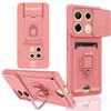 Applicable To Transsion INFINIX note40Pro Card Mobile Phone Case HOT50 Push Window POVA6 Bracket Lanyard Cover