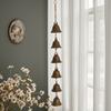 [Artisan Wind Chime] Handcrafted Rustic Iron Wind Chime - Handmade Metal Bell with Decorative Chain | Outdoor Garden & Wall Hanging Ornament