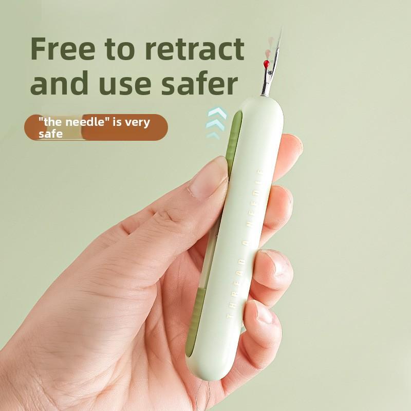 2-in-1 Needle Threader and Thread Remover Tool for DIY Sewing
