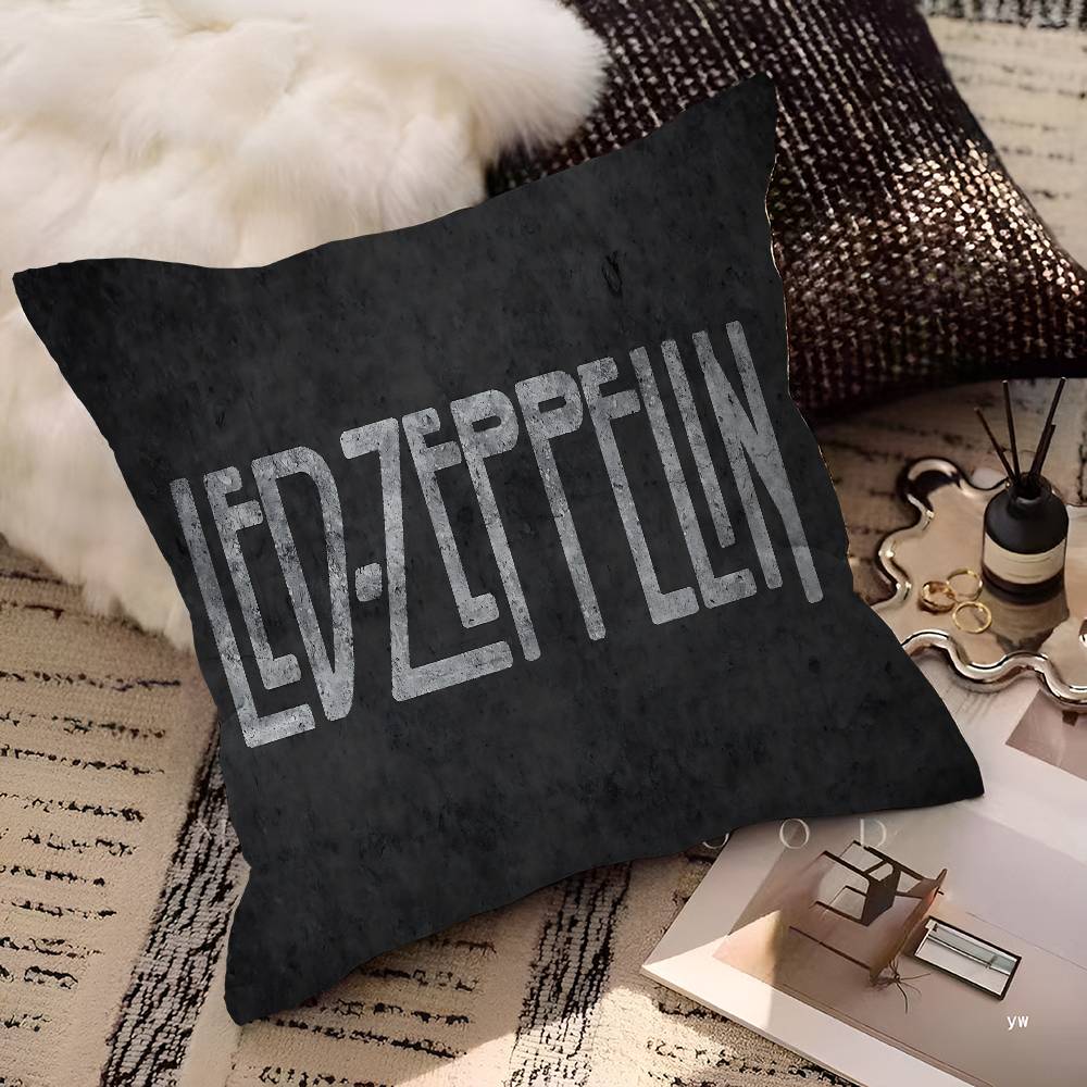 Vintage Band L-Led Z-Zeppelin Kissenbezug Toon Geschenk Kissenbezug Schlafzimmer Zuhause Sofa Stuhl Sitz Dekor Kissenhülle