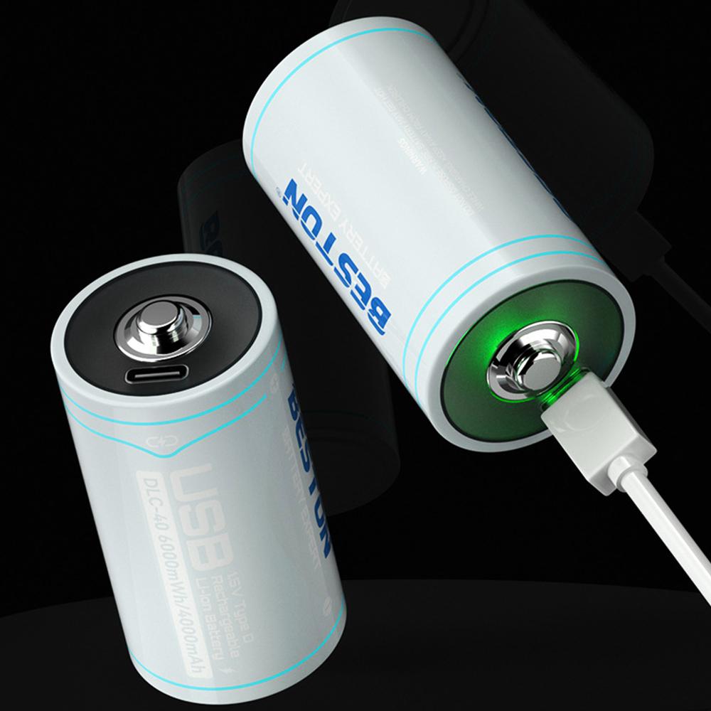 1.5V D Size Battery USB Rechargeable Li-ion Multifunction Batteries D Lipo LR20 Battery for RC Camera Drone Accessories Gas Stove