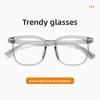 51-19 Ultra-light TR90 retro Glasses Frame Large Frame Square Myopia Glasses Anti-blue Light Reading Glasses