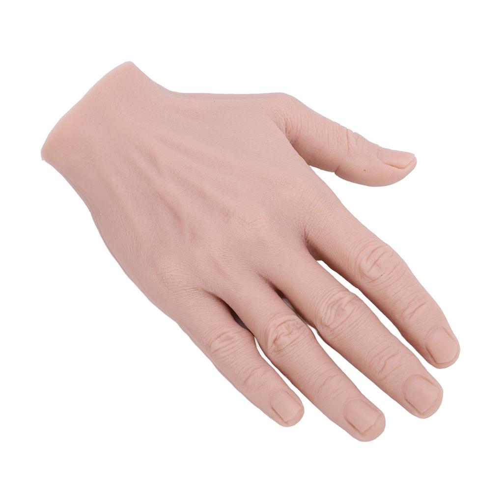 Silicone Male Hand Model Reusable Simulation Silicone Artificial Hand Model Bendable Artificial Hand for Festival Props