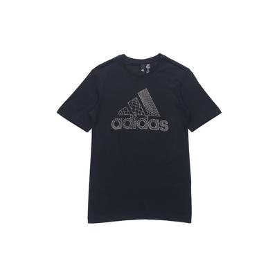 Casual Round Neck Short Sleeve T-Shirt Men Tops Black ED7256