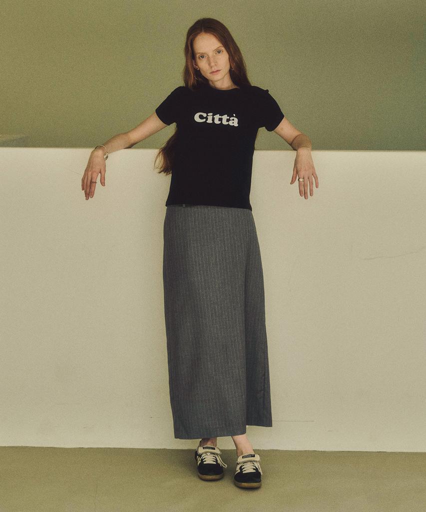 CITTA Signature Logo Short Sleeve T-Shirt_Ctt332 (Black)
