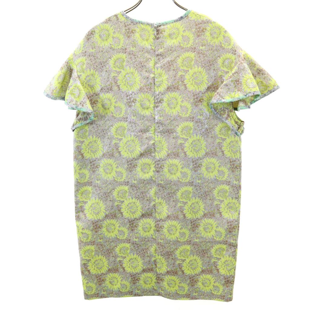 MSGM Made In Italy Short Sleeve One Piece 40 Yellow Women Used