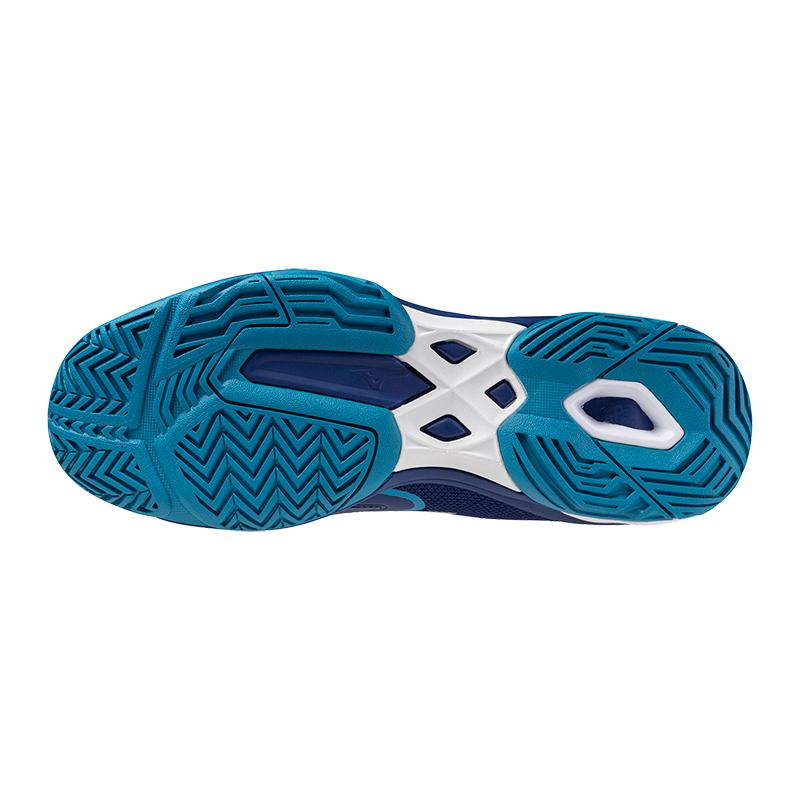 Mizuno Wave Exceed Light 2 Comfortable Shock Absorption Durable Low-Top Tennis Shoes Unisex Sneaker Deep-Blue 61GA231815