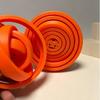 Eco-friendly 5-Ring 3D Printed Infinite Rotation Fidget Spinner for Students and Office Workers