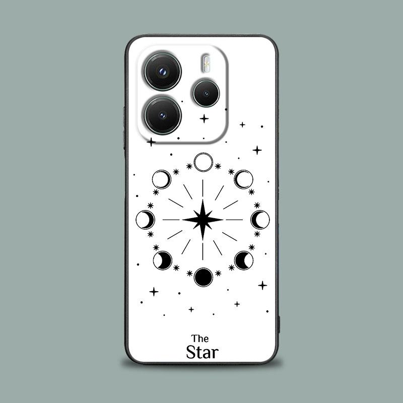 Handyhülle für Xiaomi Redmi 15C 14C 12C 13C Redmi Note 15 14 13 12 11 10 Pro Plus 12S Hülle Sonne Mond Tarotkarte Astrologie Magie