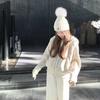Yu Yan, scissors, autumn and winter college style hoodie, cashmere knitted fashion trendy coat, lazy style