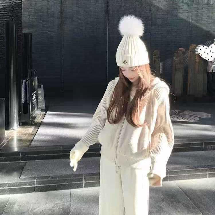 Yu Yan, scissors, autumn and winter college style hoodie, cashmere knitted fashion trendy coat, lazy style