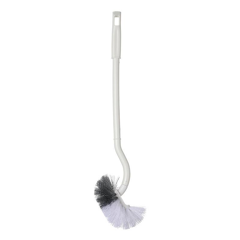 Huisi Bathroom Soft Bristle Cleaning Brush Wall-mounted Elbow Toilet Brush No Dead Ends Long Handle Toilet Brush Toilet Brush