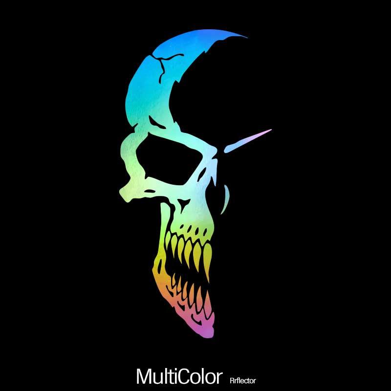 

Половина лица Череп Искусство Наклейки на автомобиль Авто Бампер Заднее лобовое стекло Авто Стайлинг Виниловые наклейки для автомобиля Мотоцикл Наклейки на окна 6.5X13CM