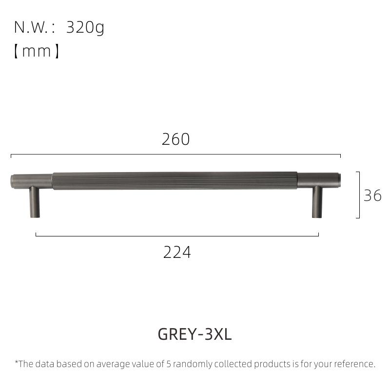 Dooroom Brass Stripe Furniture Handles Modern Brass Grey Wardrobe Dresser Cupboard Cabinet Drawer Shoe Box Wine Bar Pulls Knobs