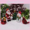 Christmas Resin Figurine Set Featuring Santa And Snowman For Holiday Decor And Special Occasion Gifts