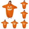 Kids' Halloween Printed Flannel Romper Pajama Set for Loungewear