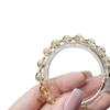 Qiaoen Natural Crystal Beaded Citrine Daisy Bracelet