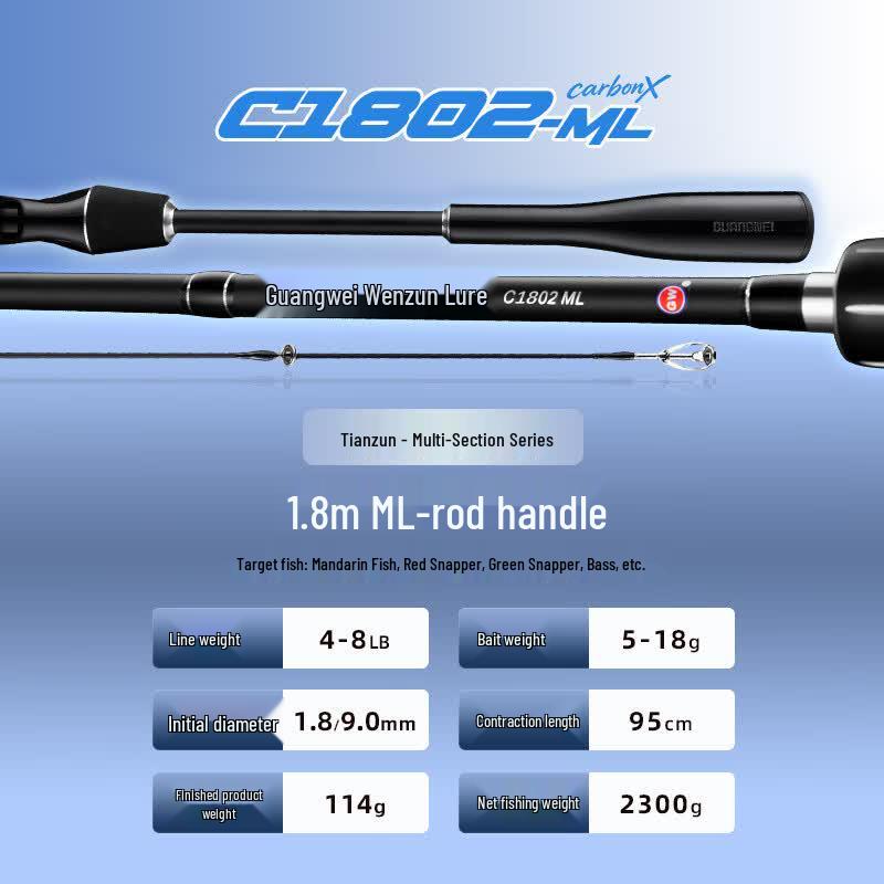 Guangwei Tianzun II Carbon Lure Fishing Rod