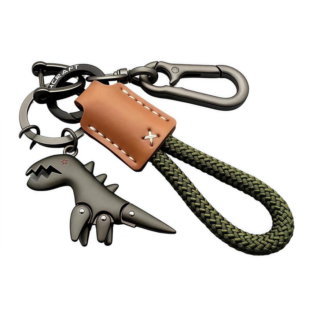 Qianheng Keychain, Car, Key Case, Keychain, Carabiner, Bicycle, Key Holder, Stylish Bike Key Ring Included, Unisex, 04