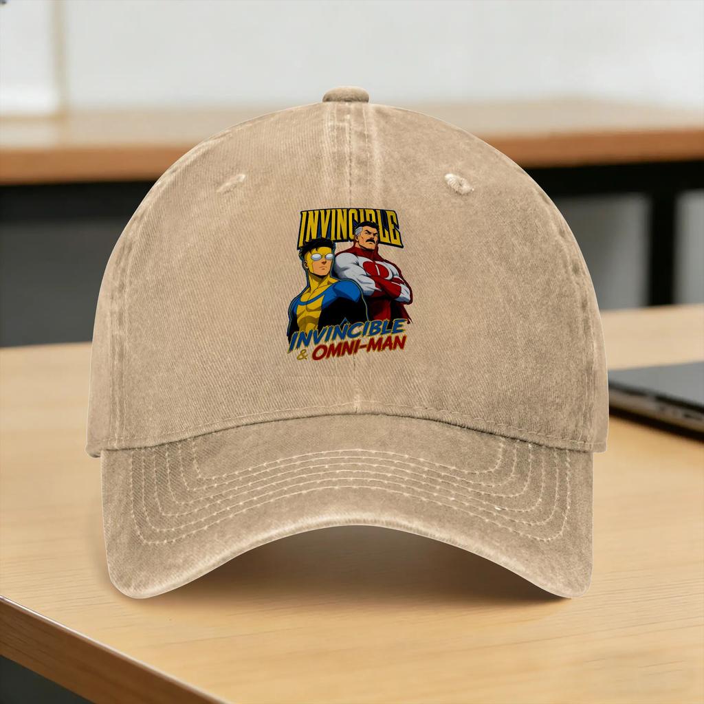 VILTRUM EMPIRE Invincibles Washed Baseball Cap Fashion Sun Trucker Hat Summer Unisex Women Outdoor Gym Snapback Cap