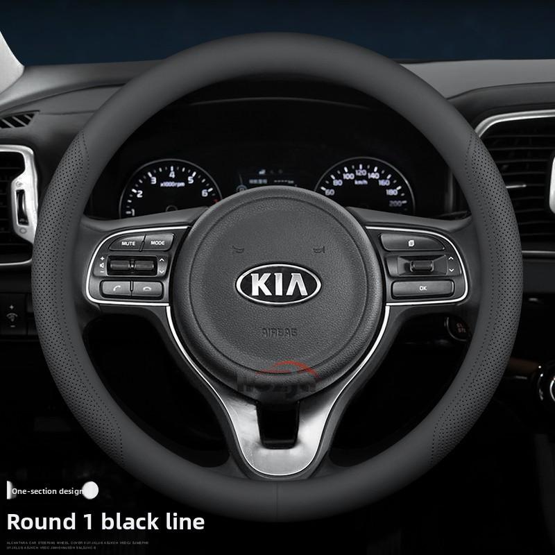 Kožený potah na volant pro auto Kia Niro Sorento Picanto Seltos Carnival K5 Ceed K4 K3 Xceed Sportage 2015 - 2023 2024 2025