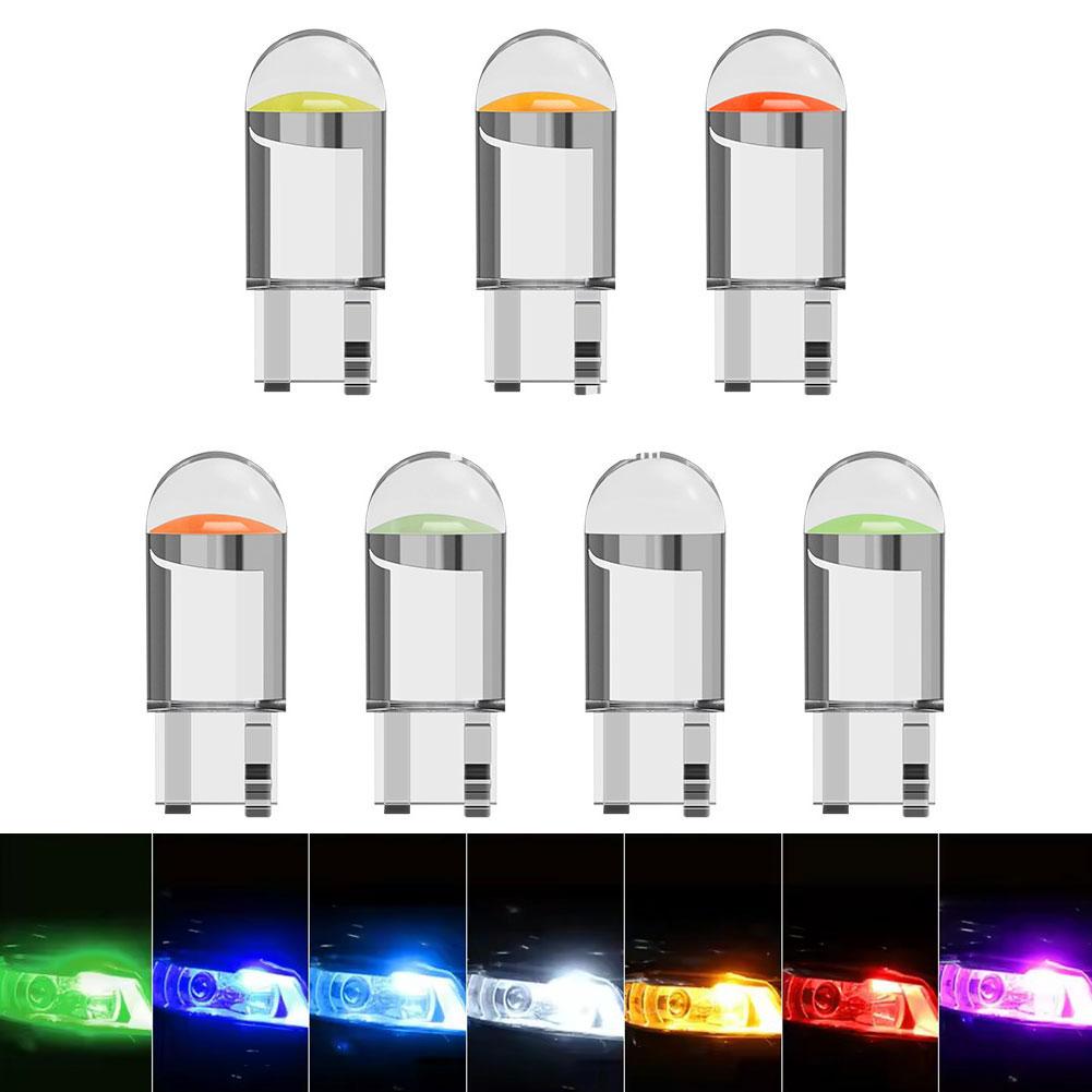 

10 шт. W5W T10 светодиодный стеклянный корпус початок автомобильные сигнальные огни клиновая лампа читать 7500K лампа купольная DRL лицензия Z2P2