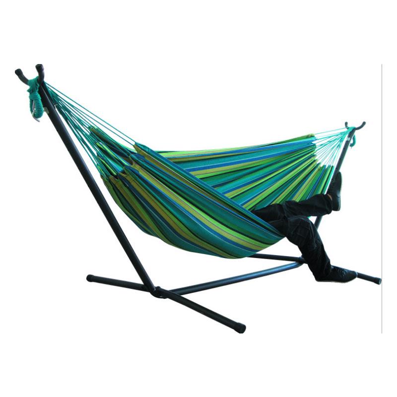 Anti-Rollover Canvas Hanging Hammock Chair for Outdoor Camping