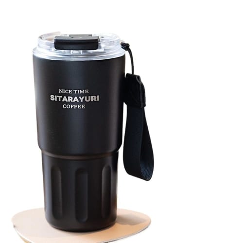 TUTUJI 2-Way Tumbler, Insulates Hot & Cold Drinks, with Lid, Spill-Resistant, Straw, Portable, Water Bottle, Coffee, Stylish, Large Capacity, Stainles