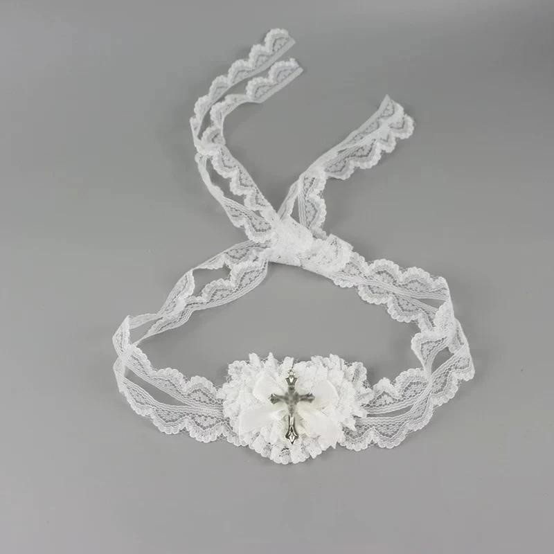 1/2pcs Bow Cross Eye Mask Gothic Dark Lace Design Halloween Lolita Party Wear Masquerade Cosplay Accessory