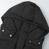 Fall Winter New Trendy Y2K Sleeveless Hooded Padded Cotton Vest Jacket, Cropped Waistcoat Outerwear for Women