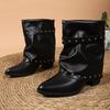 New Europe, America and South East Asia Europe and America Rivet Sleeve Fashion Locomotive Wind Martin Boots