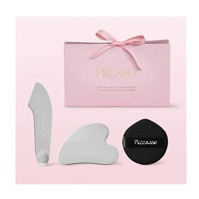 Spatula + Puff Set 3items