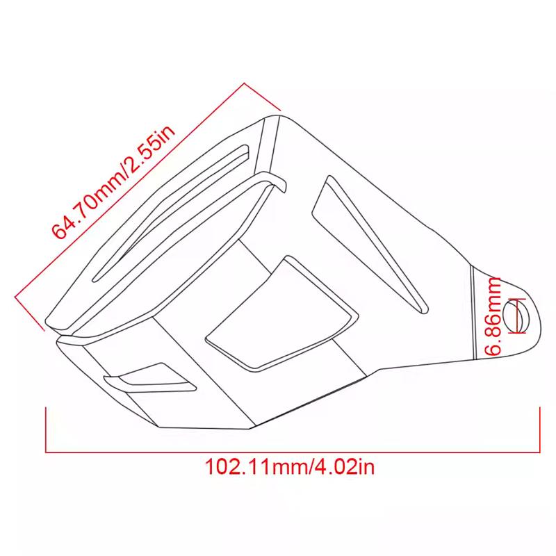 Motorcycle Accessories For BMW R1200 R1200GS R 1250GS R1250 GS Rear Brake Fluid Reservoir Guard Cover Protector