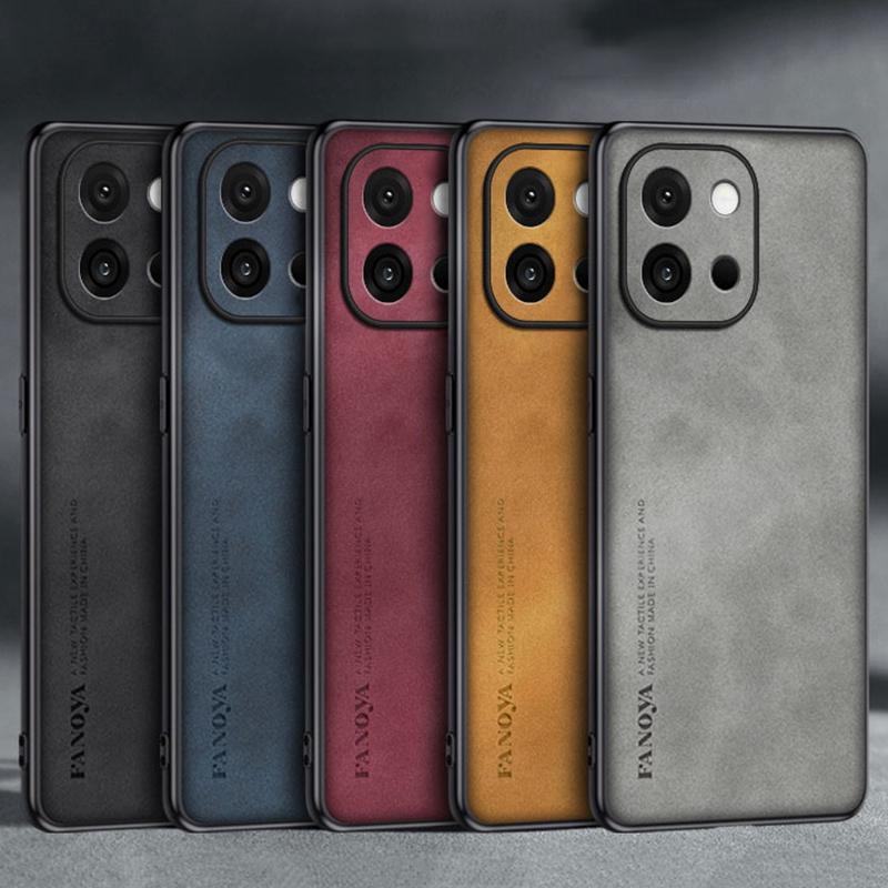 For OnePlus 13T Case Luxury PU Leather Phone Case For One Plus 13T 5G Back Cover Matte Silicone Shockproof Full Protection Coque