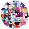 50 Cartoon Healing Text Stickers Cute Animals Colorful Daily Stickers Handbook Diary Decorative Stickers