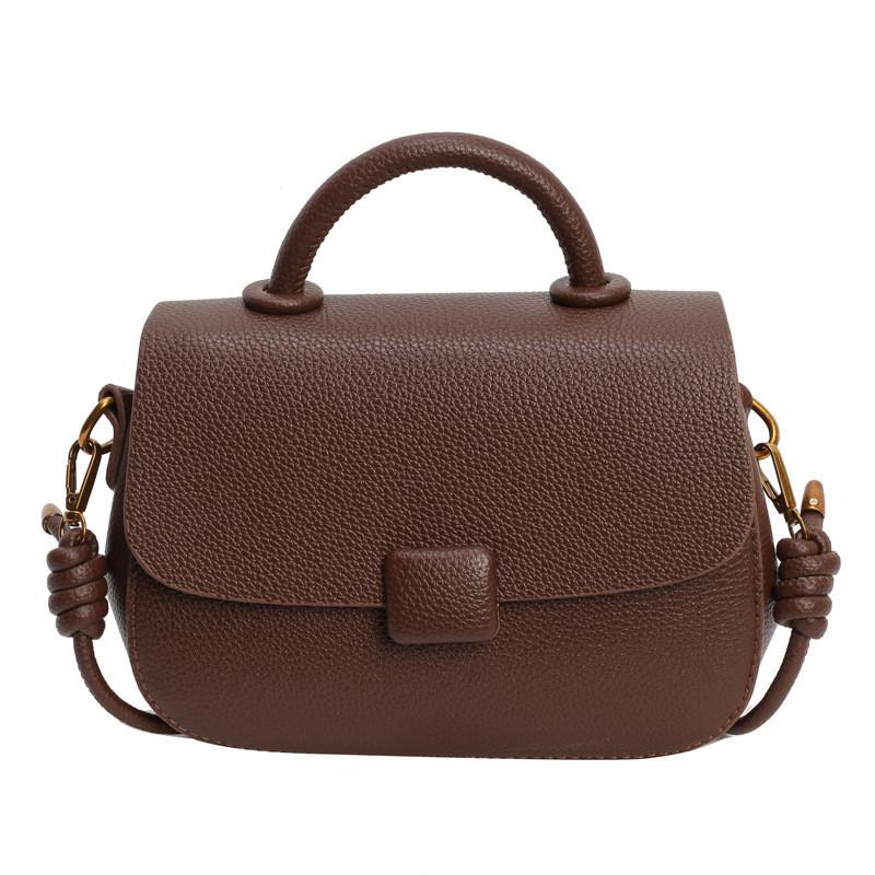 Urban Minimalist Style 2023 Winter Lady Bag Crossbody Bag Retro Small Square Handbag