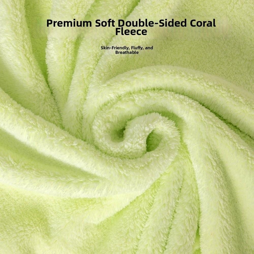 Warm Dog Hooded Bathrobe Coral Fleece Microfiber Dog Towel Rabbit Ear Design Pet Robe  Swimming