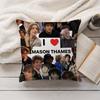 American Actor Mason Thames Collage Pillow Case Home Decoration Cushion Cover Suitable For Bedroom Car Office Sofa