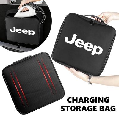 DAMORM1 For EV Car Charger Cable Bag Rechargeable Gun Storage Organizer Box Grand Cherokee Wrangler JK Renegade Gladiator Compass
