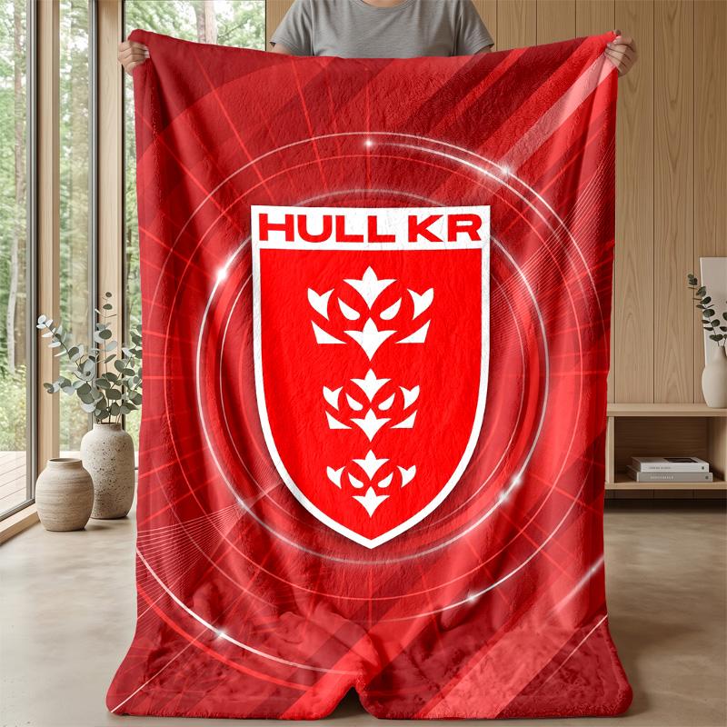 Coperta in Pile Flannel Hull KR Coperta Calda e Accogliente per Divano Letto Viaggio Uso in Tutte le Stagioni