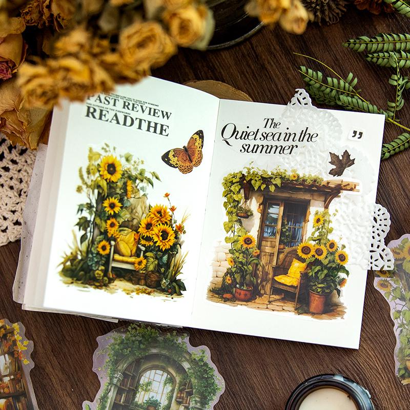 10 szt. Vintage PET papier kolażowy Dekoracyjny papier materiałowy do scrapbookingu Kreatywność DIY materiały do junk journalu
