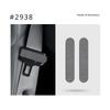 Seat Belt Buckle Decorative Stickers for Tesla Model 3 Highland Model Y Juniper 2025 Alcantara Suede Seat Belt Buckle Thin Patch