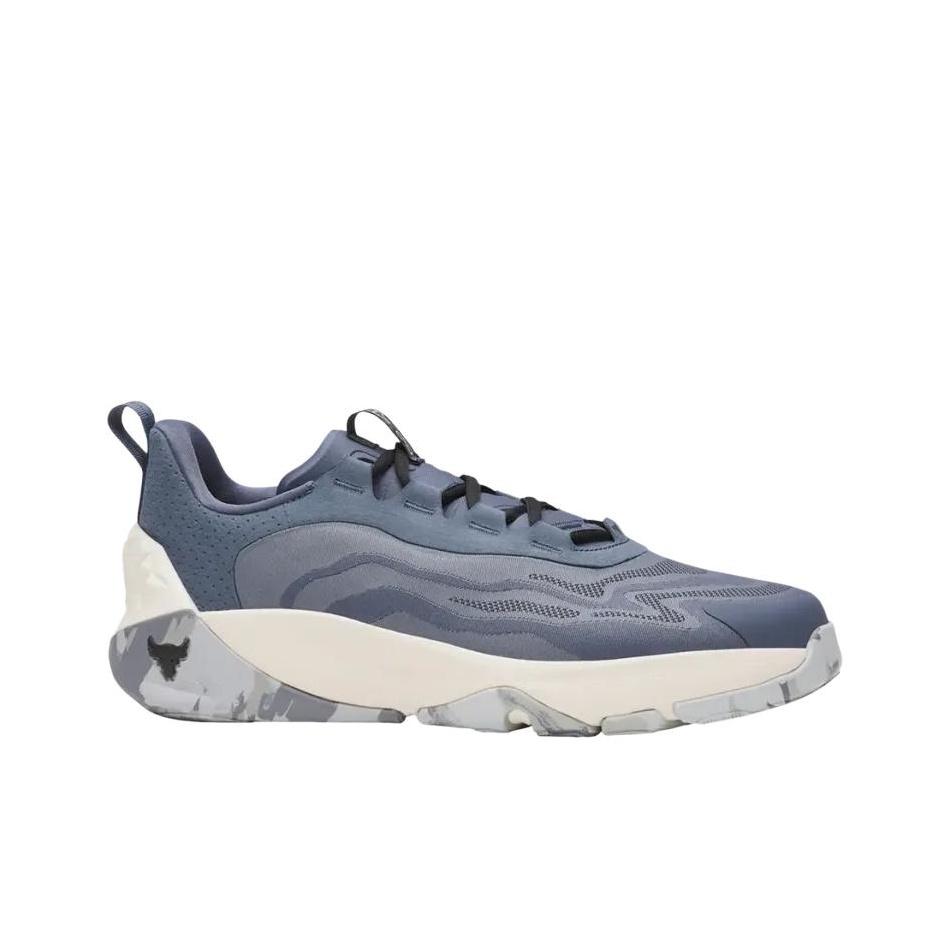 Under Armour Project Rock 8 Fashionable Comfortable Training Shoes Unisex Sneakers Gray Blue 6000852-044