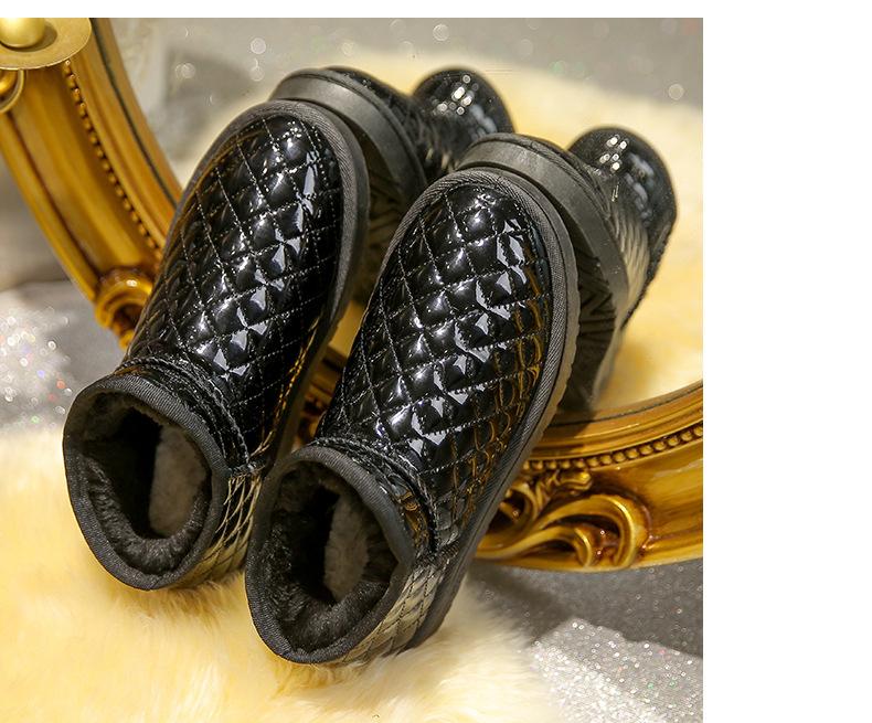 New snow boots women's 2025 winter new velvet thickened warm short boots Internet celebrity anti-water platform cotton shoes