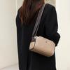 Leather Women's Bags, New Trendy Splicing Soft Leather Large-capacity Shoulder Messenger Bags, First-layer Cowhide Pillow Bags