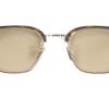 Excellent TOM FORD sunglasses Marble Half Rim Clear Brown Gold Yellow Lens Used