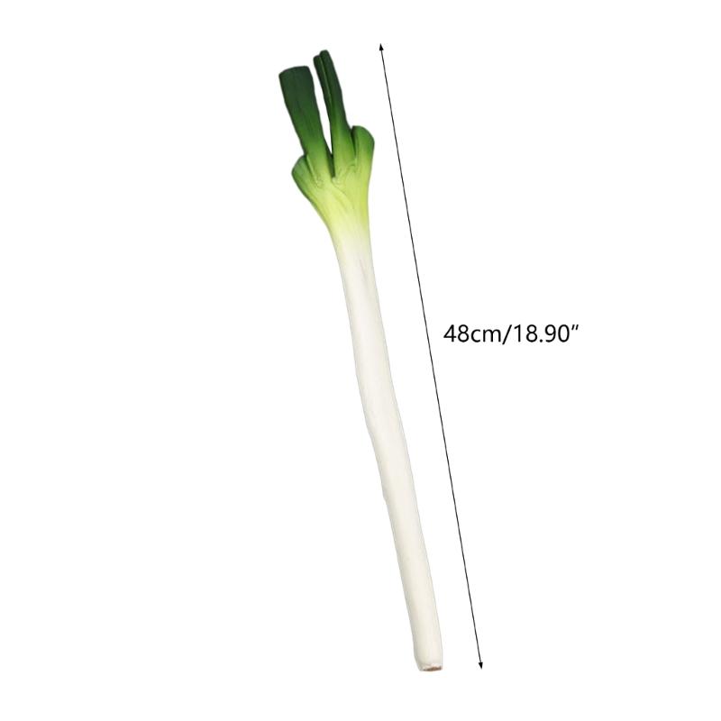 Simulated Vegetables Realistic Scallions Garlic Sprouts Props for Hotel Kitchens