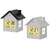 Creative Houses Shape Alarm Clock For Home Decoration Silents Night Accurate Time Display Plastic